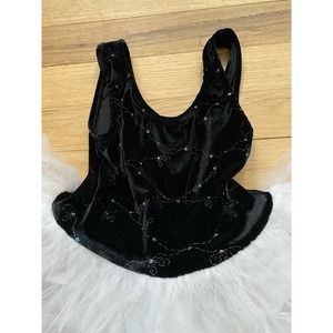 Vintage Stage Play Black Velvet Ballerina Tutu